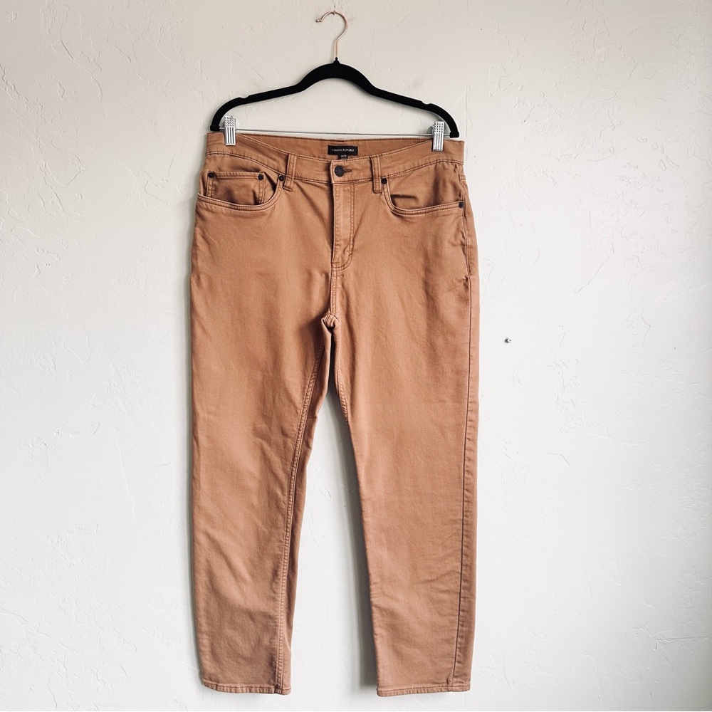 Banana Republic Men’s Tan Stretch Denim Slim Straight Leg Jeans Size 34x30